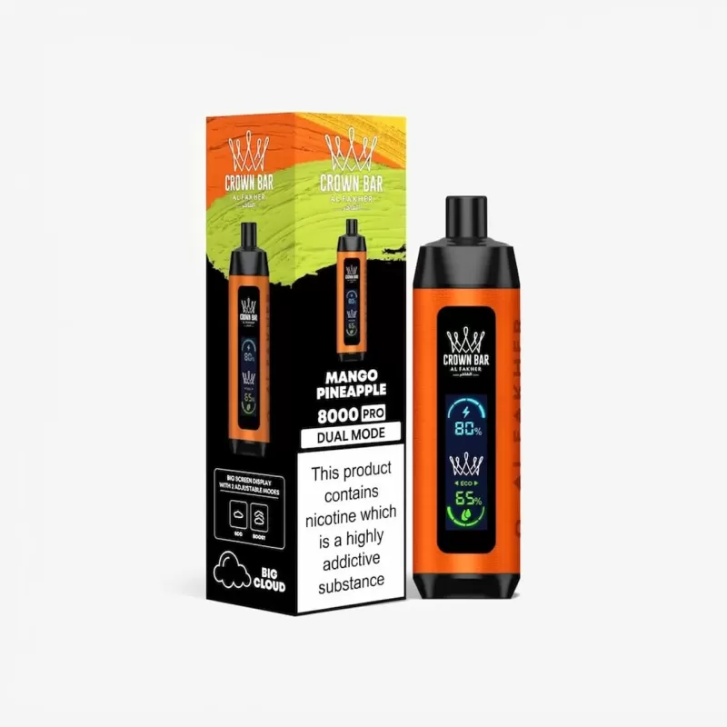 AlFakher Crystal 8000 Puffs Mint 18mL Tank Disposable - Image 3