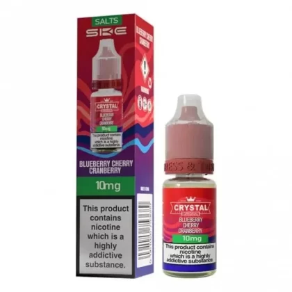 SKE Crystal Blueberry Cherry Cranberry Nic Salt E Liquid – Original Series (10ml)