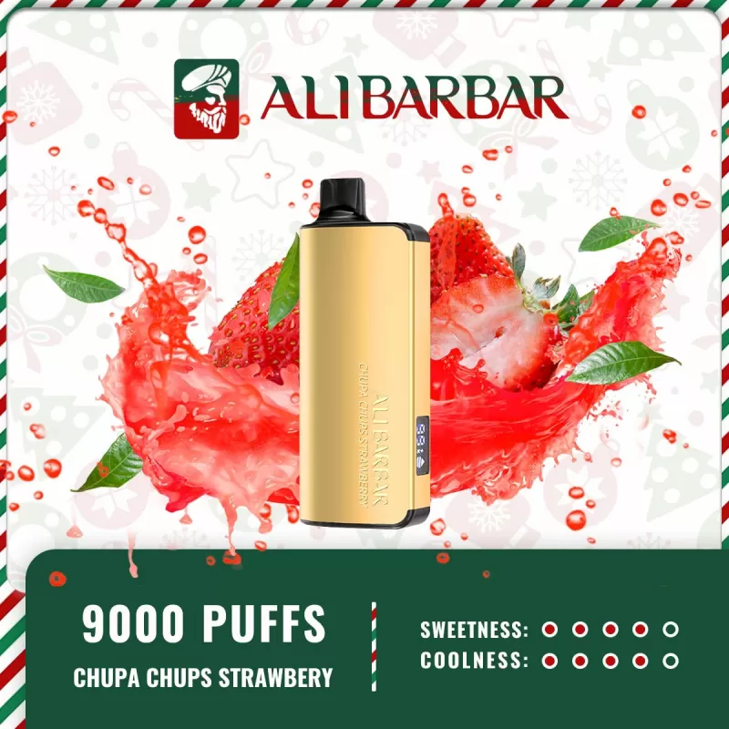 Alibarbar Ingot 9000 Puffs – Chupa Chups Strawberry - Image 2