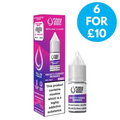 20mg Pukka Juice 5000+ 10ml Bar Nic Salts (50VG/50PG) - Vape Co