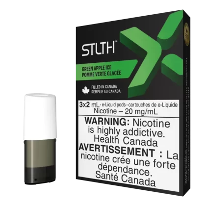 STLTH X Pod Pack - Green Apple Ice - 20 mg/mL (promo)(wholeseller) - Excise ON, 20 mg/mL - ON (CB7E66)