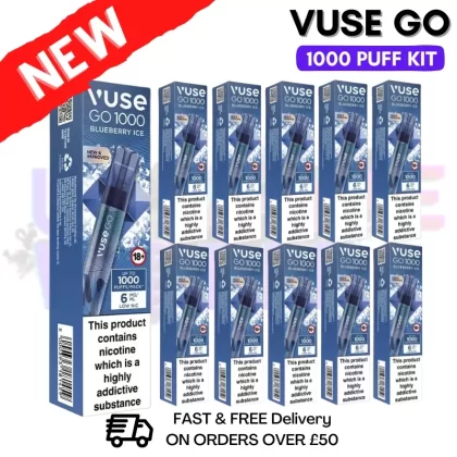 Vuse Go 1000 Blueberry ICE Box Of 10 – £19.99