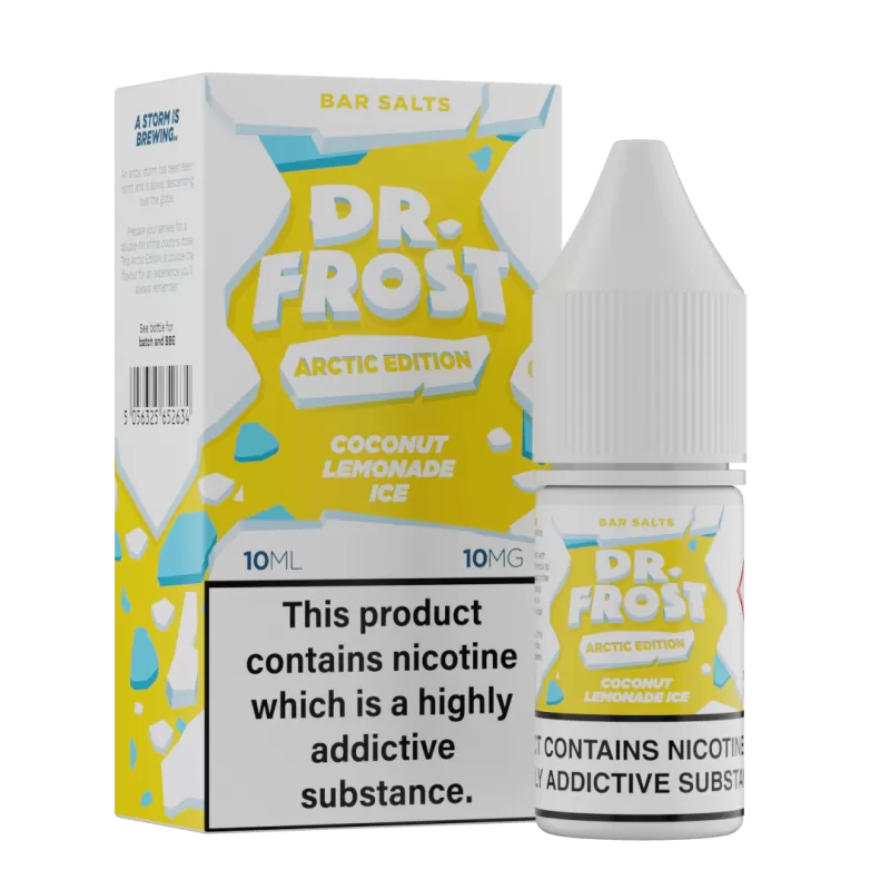 Dr Frost Arctic Edition Coconut Lemonade Ice Nic Salt E-Liquid - 10 Pack - 10mg