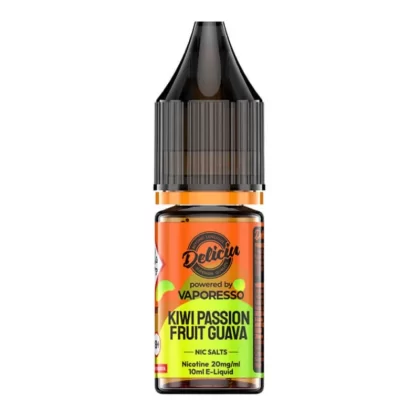 Kiwi Passion Fruit Guava Nic Salt E-Liquid by Deliciu (10ml) - 10mg