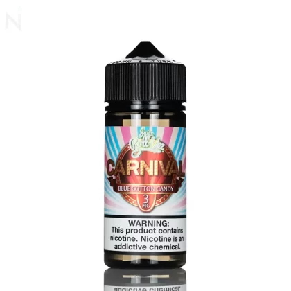 Juice Roll Upz E-Liquid - Carnival Blue Cotton Candy - 100mL - 6mg