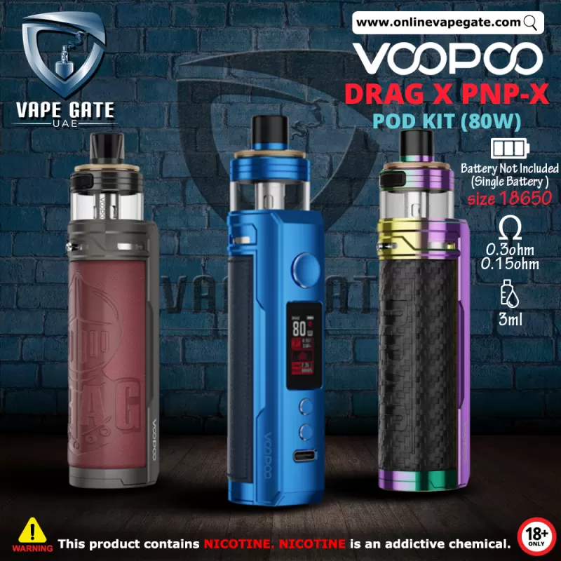 Voopoo Drag X Pnp-X Pod Kit (80W) - Knight Red