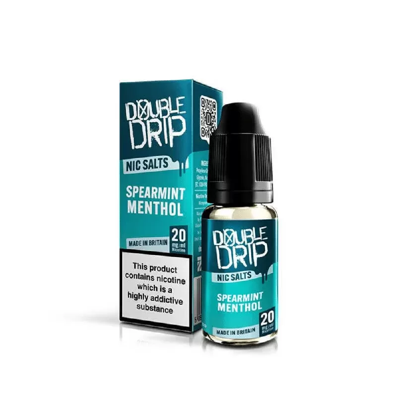 Double Drip Nic Salt E-Liquid Spearmint Menthol