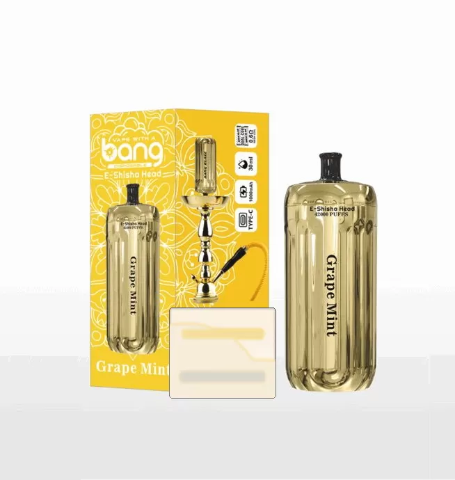 Bang E-Shisha Head 42000 Puffs | 42K puffs gold LED display bulk disposable vape - Aiviouvapes - Image 3