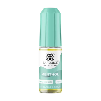 Menthol Nic Salt by Bar Juice 5000 - 20mg - Vape Product (04E5FE)