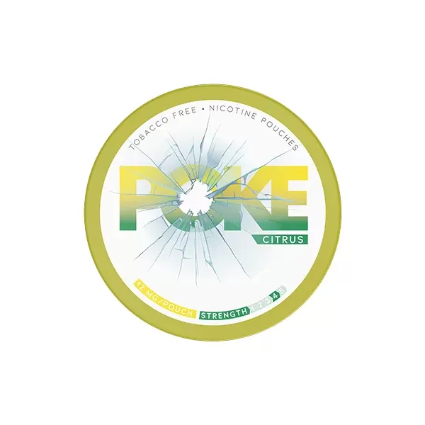 Poke Citrus Nicotine Pouches - Strength#12mg>9mg (B0E6DB)