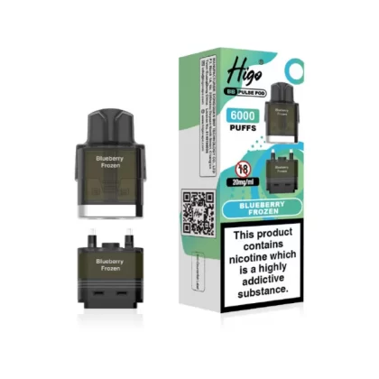 Higo BB Pulse 6000 Prefilled Pod Blueberry Frozen - 20mg