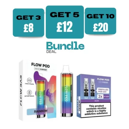 Flow Pod CP600 Pod Kit + Flow Pod Prefilled Pods (Bundle) - Barbie Pink / Cherry Cola