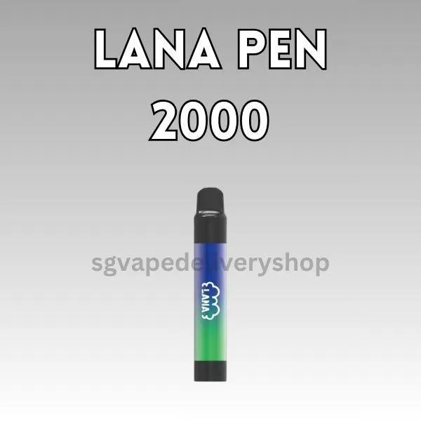 Lana Pen 2000 Puffs - Sour Apple - Sgvapedeliveryshopsecure
