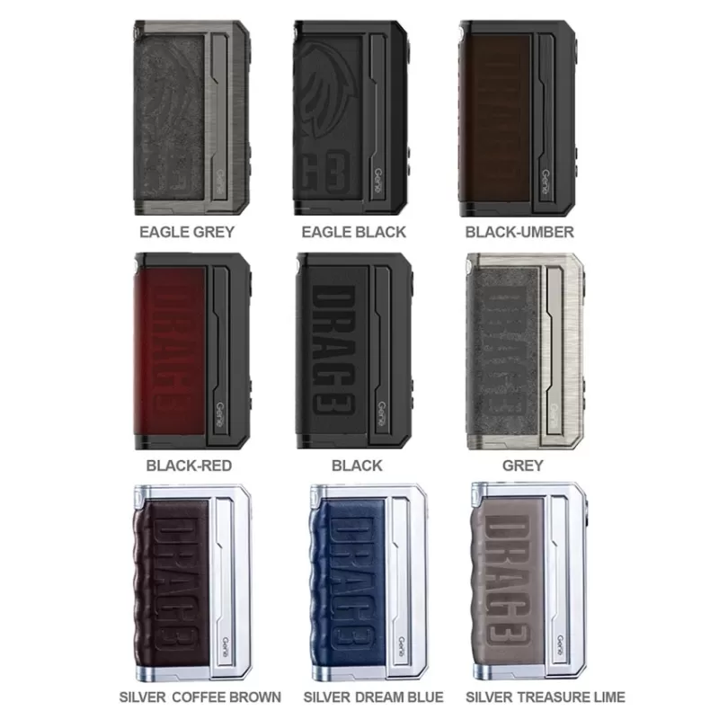 VOOPOO DRAG 3 TC Box MOD 177W - Eagle Grey - Image 2