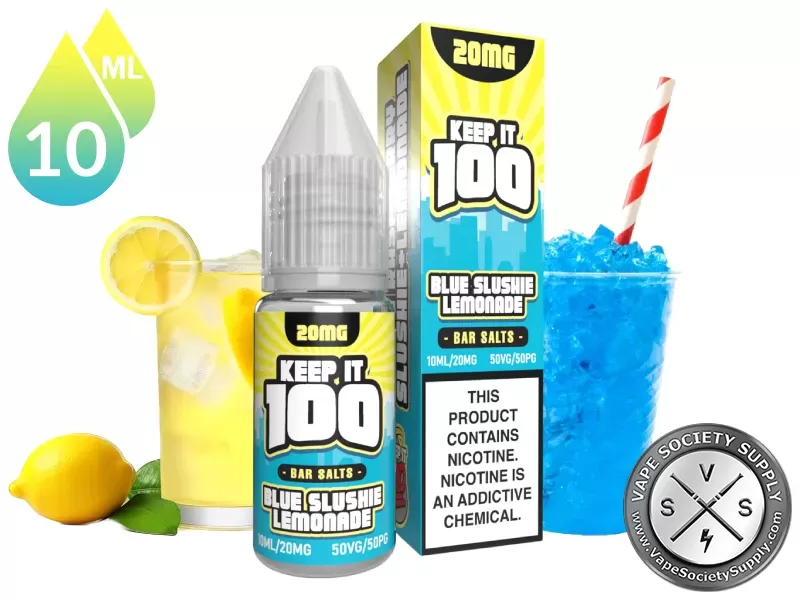 Blue Slushie Lemonade by Keep It 100 Bar Salt 10ml