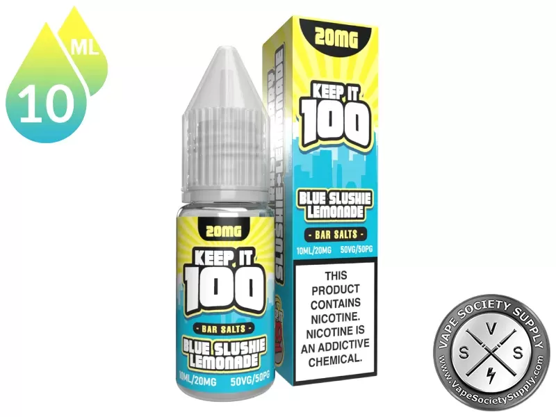 Blue Slushie Lemonade by Keep It 100 Bar Salt 10ml - Image 3