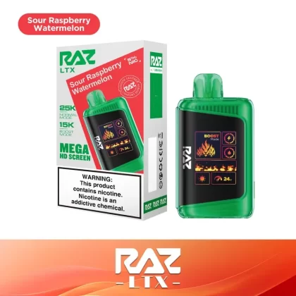 Sour Raspberry Watermelon – RAZ LTX 25K - Vape Store