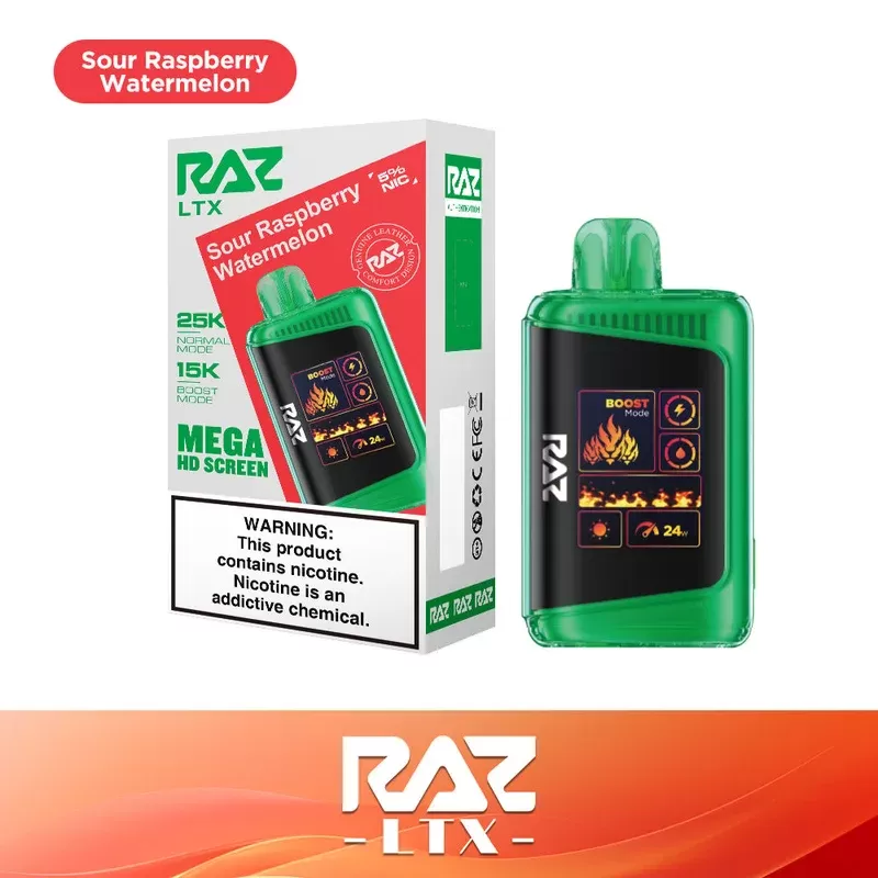 Sour Raspberry Watermelon – RAZ LTX 25K - Vape Store