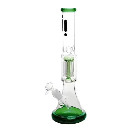 14″ Infyniti 8-Arm Tree Perc Beaker Bong - Colour#Green>Blue>Black