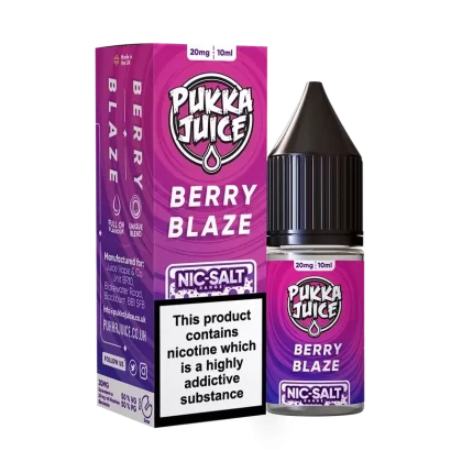 Pukka Juice Nic Salt E-Liquid Berry Blaze - Nicotine Strength#10mg>20mg (1284FF)