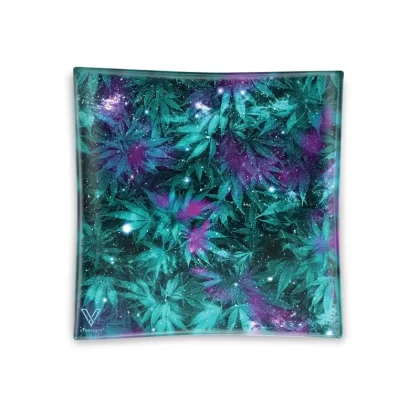 V Syndicate Cosmic Chronic Square Glass Ashtray – 4.5in - Ejuicewarehouse