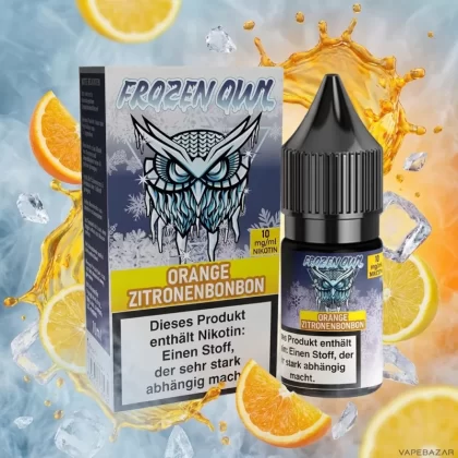 Frozen OWL Nikotinsalz Liquid – Orange Zitronenbonbon - Vapebazar