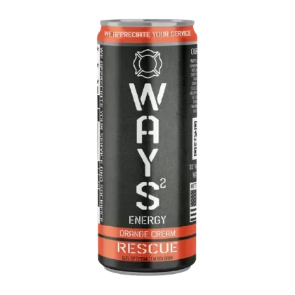 Orange Cream RESCUE WAYS Energy Drink 12oz