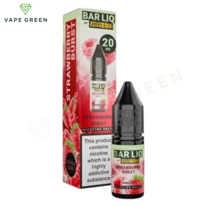 Strawberry Burst Nic Salt E-Liquid by Zeus Juice Bar Liq - Eliquidsupply