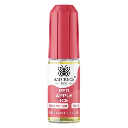 Bar Juice 5000 Red Apple Ice Nic Salt Vape Juice 10ml