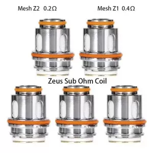 10Pcs OEM Zeus Sub Ohm Tank Coil Mesh Coil Z1 0.4ohm Z2 0.2ohm Z3 0.15ohm Head for Zeus Sub Ohm Tank Atomizer