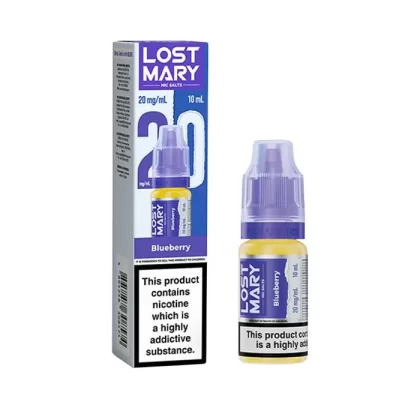 Blueberry Nic Salt E-Liquid by Lost Mary - 10mg – Medium Strength, 20mg – High Strength