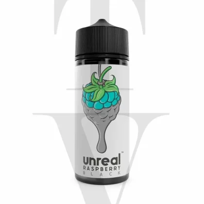 UNREAL RASPBERRY BLACK 100ML SHORTFILL E-LIQUID - Free Nic Shot#2 x 18mg VG Nic Shot to make 3mg>2 x 9mg VG Nic Shot to make 1.5mg>No Nic Shot