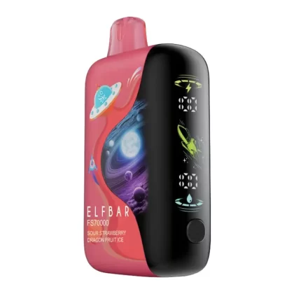 Elf Bar FS70K Disposable Vape Device – Sour Strawberry Dragon Fruit Ice 20ml - 20mg/mL