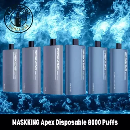 MASKKING Apex Disposable 8000 Puffs Rechargeable Vape - Vape Product, FULL BOX 10 DEVICE; Blue Razz Lemonade, Fanta
