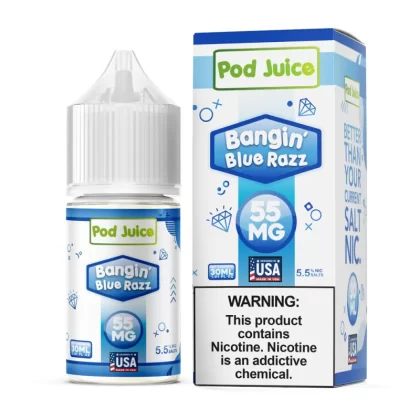 Pod Juice - Bangin’ Blue Razz - 30ML E-Liquid - 35MG