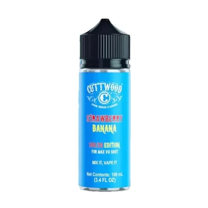 Cuttwood Strawberry Banana 100ml Vape Juice - O Nic Shots, 1 x 18mg Nic Shot