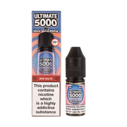 Blueberry Peach Nic Salt E-Liquid by Ultimate 5000 Bar Salt - 10mg