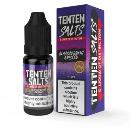 Blackcurrant Aniseed TenTen Salts E-Liquid