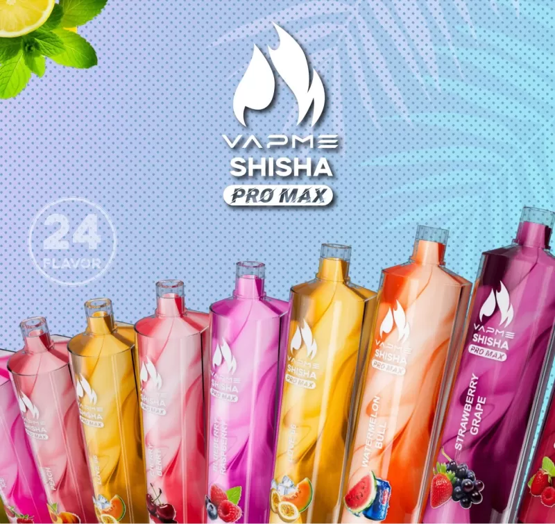 Vapme Shisha Pro Max 20000 Puffs | 0%-5% strength, 28mL, 24 options, bulk disposable vape - Aiviouvapes - Image 2