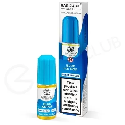 Blue Ice Pop Nic Salt E-Liquid by Bar Juice 5000 - Ecigpremium