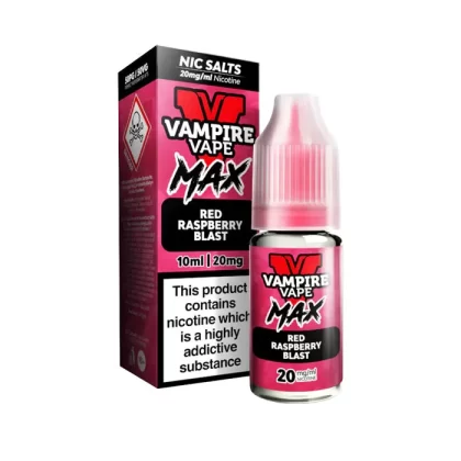 Red Raspberry Blast Nic Salt E-Liquid by Vampire Vape Max - 20 mg - High Strength