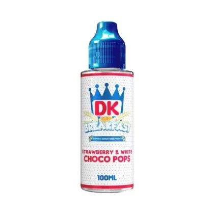 STRAWBERRY & WHITE CHOCO POPS E LIQUID BY DONUT KING 100ML 70VG