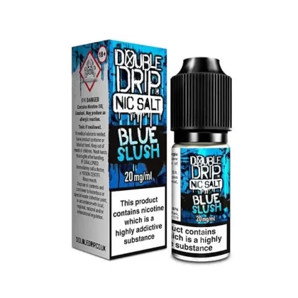 DOUBLE DRIP BLUE SLUSH 10ML NIC SALT E-LIQUID