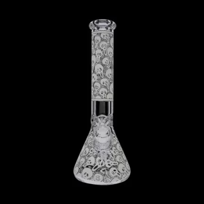 Glow in the Dark Beaker Ice Bong – Spooky Faces