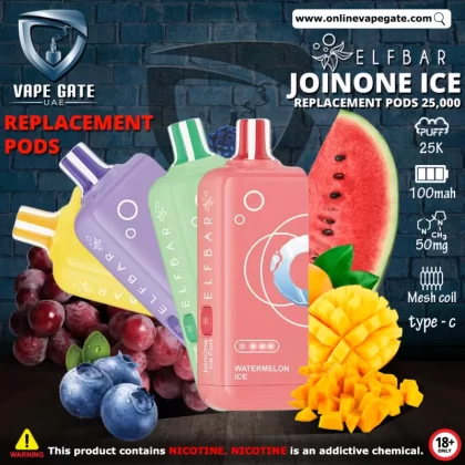 ELF Bar JoinOne Ice Replacement Pods (25,000 Puffs) - Cola Ice (Pods) / 50 mg