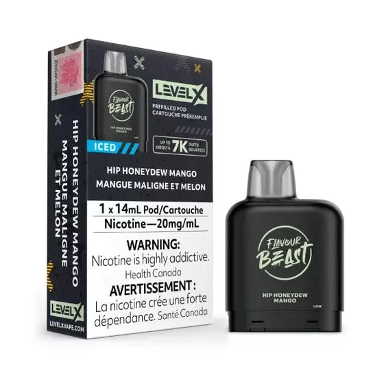 LEVEL X FLAVOUR BEAST PODS – HIP HONEYDEW MANGO ICED