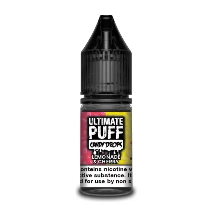 Ultimate Puff Candy Drops Lemonade and Cherry 10ml Vape Juice - 10 Pack - Strength 6mg