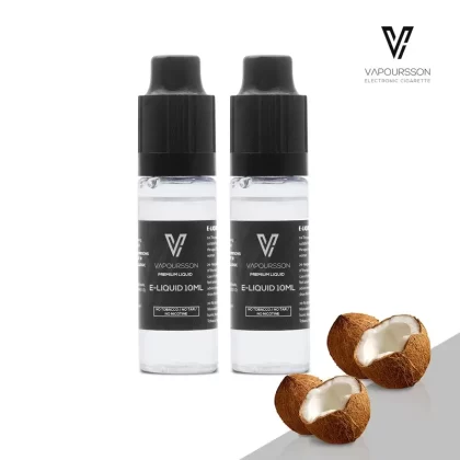 Vapoursson e-Liquid – Coconut 0mg 10ml Bottle x 2 Pack | Cigee