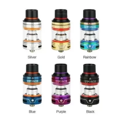 Voopoo Uforce Vape Tank - colour#Blue>Stainless Steel>Black>Purple>Rainbow