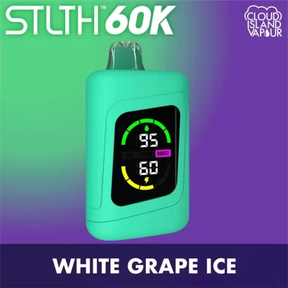 STLTH 60K Disposable Vape – White Grape Ice - Strength#20mg